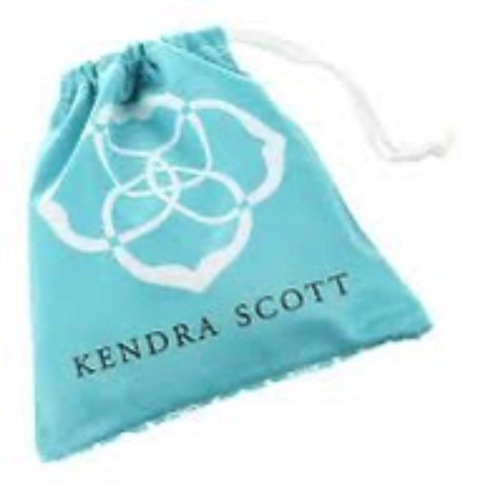 Kendra Scott 5x5 Teal Jewlry Dust Bags Lot of 5